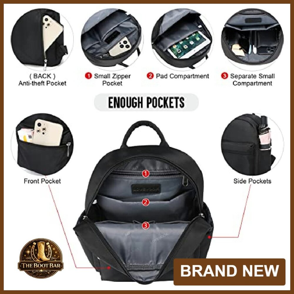 Mini Waterproof Nylon Backpack with Multiple Pock… - image 4